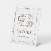 Ein Baby brütet Kaffee Baby Dusche bevorzugt Schil Sockelschild (Vorderseite)