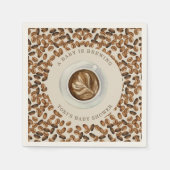 Ein Baby brütet Kaffee-Babydusche Napkin Serviette (Vorderseite)