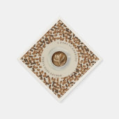 Ein Baby brütet Kaffee-Babydusche Napkin Serviette (Ecke)