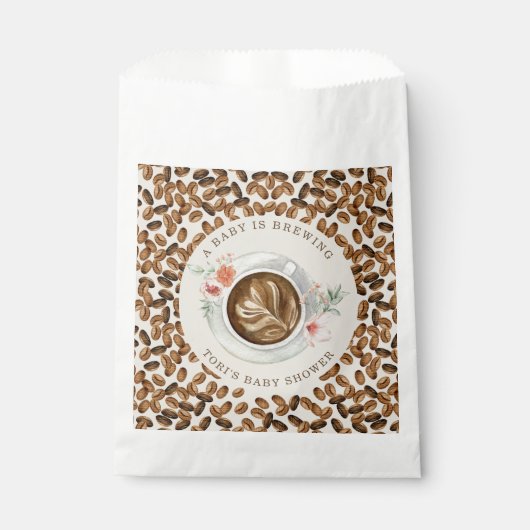 Ein Baby brütet Kaffee-Blütendusche Napkin Geschenktütchen (Vorderseite)