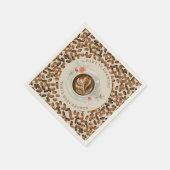 Ein Baby brütet Kaffee-Blütendusche Napkin Serviette (Ecke)