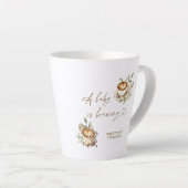 Ein Baby brütet Kaffee-Tasse | Personalisierter Ka Milchtasse (Rechte Ecke)