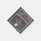 Ein Baby brütet Napkin (Mädchen) Serviette (Ecke)