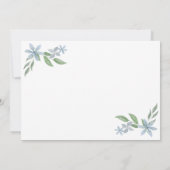 Ein Baby brütet | Niedlich Blue Teapot Schwangersc Ankündigung (Rückseite)