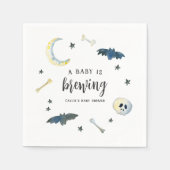 Ein Baby brütet. | Niedliche Halloween-Kinderdusch Serviette (Vorderseite)