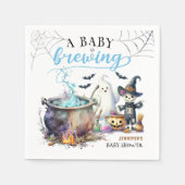 Ein Baby brütet Niedliche Halloween-Kinderdusche Serviette (Vorderseite)