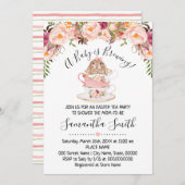 Ein Baby brütet Ostern-Teedusche Einladung (Vorne/Hinten)