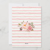 Ein Baby brütet Ostern-Teedusche Einladung (Rückseite)