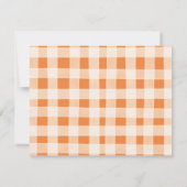 Ein Baby brütet Pumpkin Gewürz-Kaffee-Babydusche Dankeskarte (Rückseite)