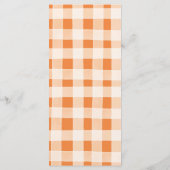 Ein Baby brütet Pumpkin Gewürz-Kaffee-Babydusche Menükarte (Rückseite)