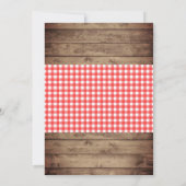 Ein Baby brütet rustikale Bierbrauendusche Einladung (Rückseite)