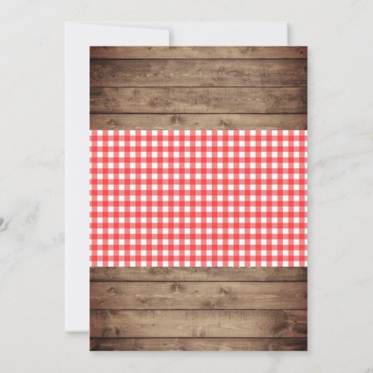 Ein Baby brütet rustikale Bierbrauendusche Einladung (Rückseite)