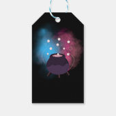 Ein Baby brütet Spooky Gender Reveal Cauldron Geschenkanhänger (Rückseite)