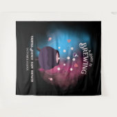 Ein Baby brütet Spooky Gender Reveal Cauldron Wandteppich (Vorderseite (Horizontal))