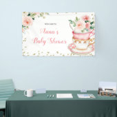 Ein Baby brütet Tea Party Baby Dusche Banner (Messeveranstaltung)