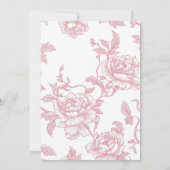 Ein Baby brütet Tea Party Baby Dusche Einladung (Rückseite)