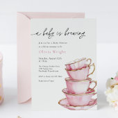 Ein Baby brütet Tea Party Baby Dusche Einladung
