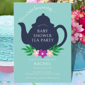 Ein Baby brütet Tea Party Baby Dusche Einladung