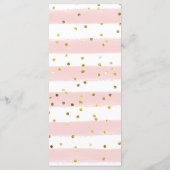 Ein Baby brütet Tea Party Baby Duwer Menü Menükarte (Rückseite)