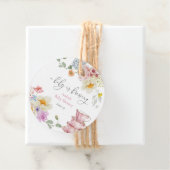 Ein Baby brütet Wildblume Tea Baby Dusche Geschenkanhänger (Beispiel)