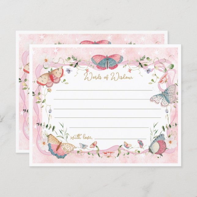 Ein Baby Butterfly ist auf dem Weg zum Babyduschen (Vorne/Hinten)