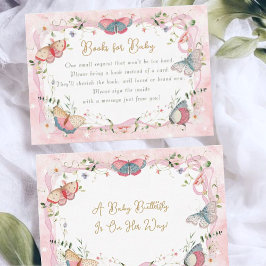 Ein Baby Butterfly ist auf dem Weg zur Babydusche Begleitkarte