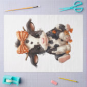 Ein Baby Cow Halloween Serie Design 4 Seidenpapier (Basteln)