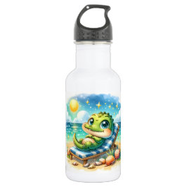 Ein Baby Croc's Sunny Escape Personalisiert Edelstahlflasche