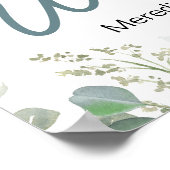 Ein Baby Dragon ist auf dem Baby Begrüßungsschild Poster (Ecke)