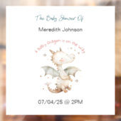 Ein Baby Dragon ist auf dem Weg Babyklammer Fensteraufkleber (Blatt 2)