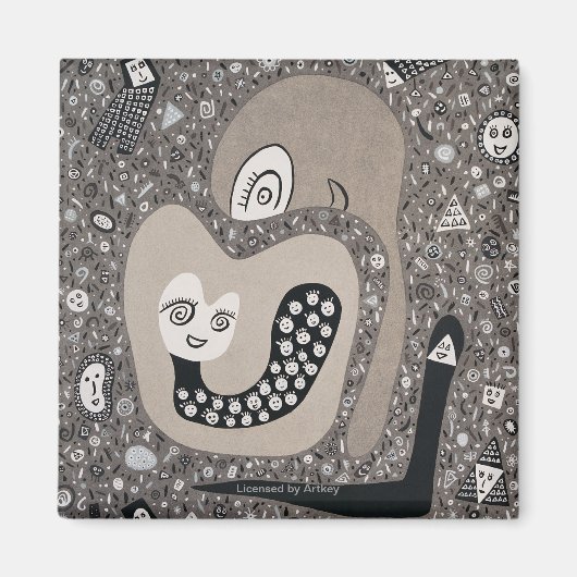 Ein Baby erwarten Magnet (Vorne)