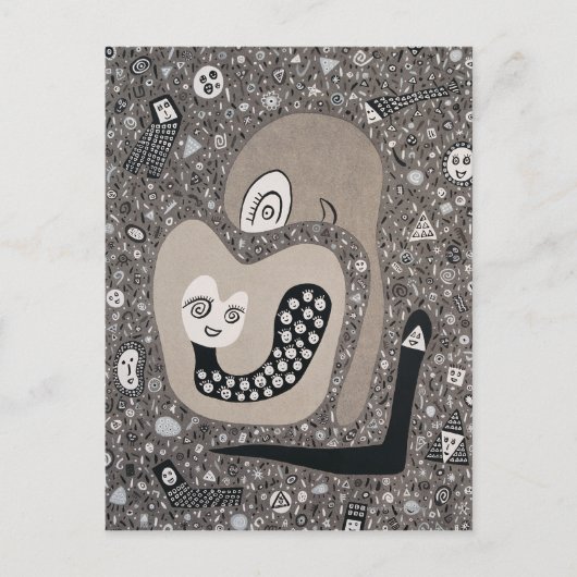 Ein Baby erwarten Postkarte (Vorderseite)