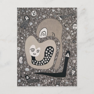 Ein Baby erwarten Postkarte