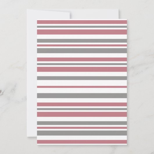 Ein Baby Girl ist unterwegs! Wäscheleine Babydusch Einladung (Rückseite)