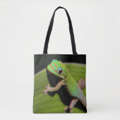 Ein Baby-GrünGecko Tasche (Vorderseite)