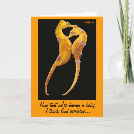 Ein Baby haben Karte (Vorderseite)