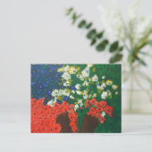 Ein Baby im Garten Postkarte (Stehend Vorderseite)