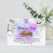 Ein Baby ist am Brechen - Bücher für Babykarten Begleitkarte (Stehend Vorderseite)