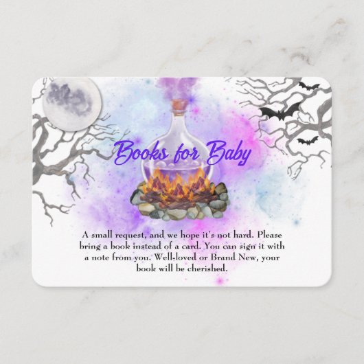 Ein Baby ist am Brechen - Bücher für Babykarten Begleitkarte (Vorderseite)