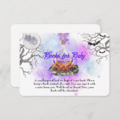 Ein Baby ist am Brechen - Bücher für Babykarten Begleitkarte (Vorne/Hinten)