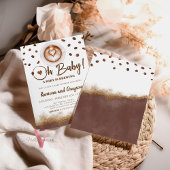 Ein Baby ist Brechen, Coffee Baby Dusche Einladung