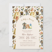 Ein Baby ist das Brechen der Kaffee Espresso Babyd Einladung (Vorderseite)