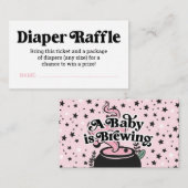 Ein Baby ist das Brechen eines Windelkreuzes Ticke Begleitkarte (Vorne/Hinten)