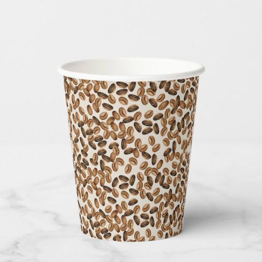 Ein Baby ist das Brechen von Kaffee-Cup & Beans Ba Pappbecher (Rückseite)