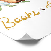 Ein Baby ist das Brechen von Kaffeebüchern und -ge Poster (Ecke)