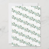 Ein Baby ist das Brennen einer Watercolor Babydusc Einladung (Rückseite)