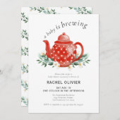 Ein Baby ist das Brennen einer Watercolor Babydusc Einladung (Vorne/Hinten)