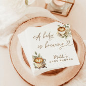 Ein Baby ist das Brot Napkins Coffee Baby Dusche. Serviette