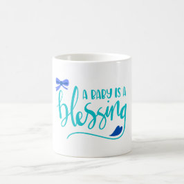 Ein Baby ist ein Segen - Blau Kaffeetasse