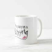 Ein Baby ist ein Segen, ein Mädchen Kaffeetasse (VorderseiteRechts)